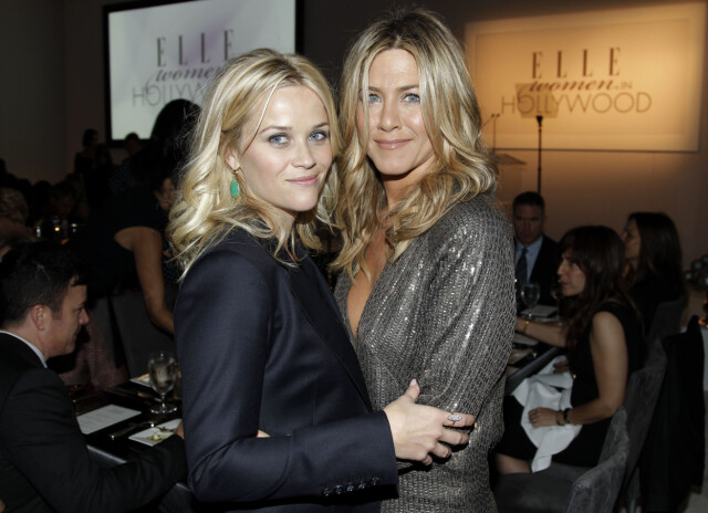 OSCAR-VINNER: Reese Witherspoon (t.v) spilte rollen som Rachels (Jennifer Aniston) søster Jill i serien. Hun spilte i to episoder. Foto: Ap OSCAR-VINNER: Reese Witherspoon (t.v) spilte rollen som Rachels (Jennifer Aniston) søster Jill i serien. Hun spilte i to episoder. Foto: Ap